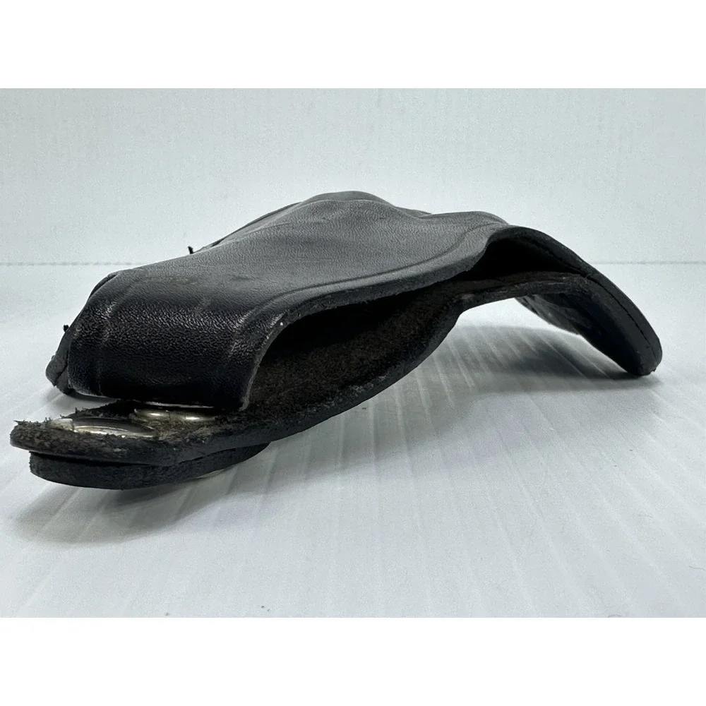 Leather Smith and Wesson‎ Belt Holster B29 32 2 Slot Pancake Handgun Black